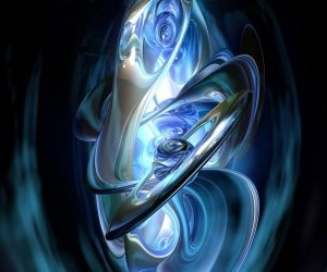 Blue Spiral wallpaper