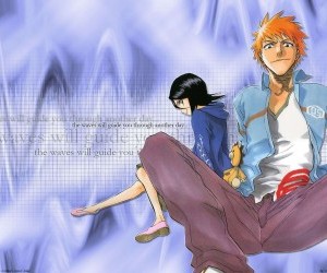 Ichigo and Rukia wallpaper