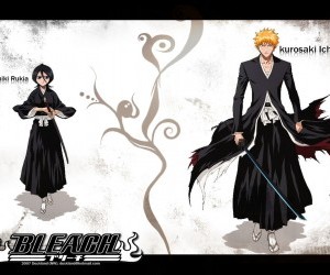 Kuchiki Rukia and Ichigo Kurosaki wallpaper