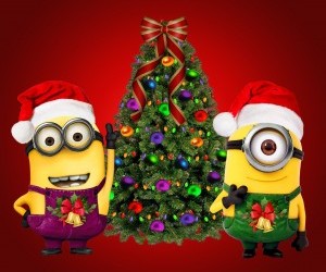 christmas minions wallpaper