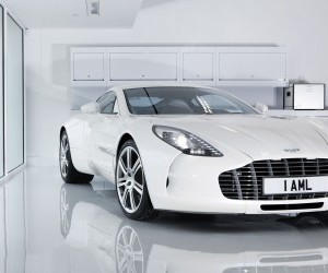 white aston martin one-77 wallpaper