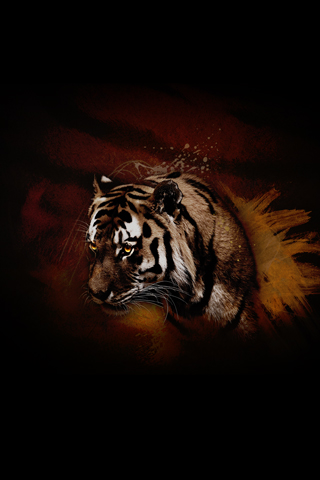 Dark Tiger - Iphone wallpaper download