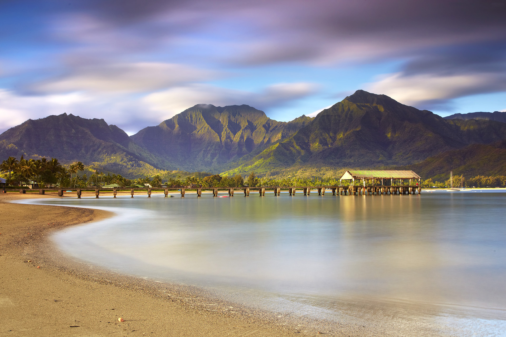 hanalei beach wallpaper download