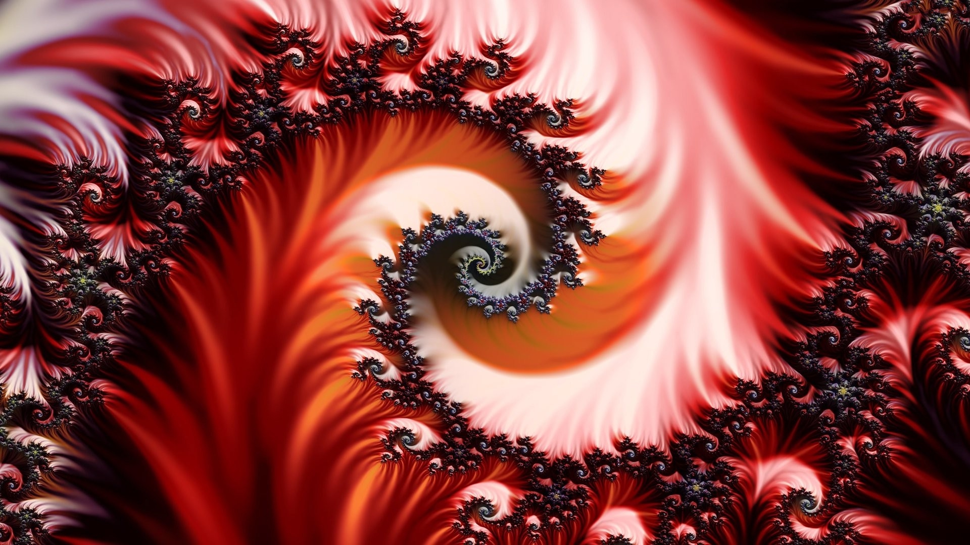 red fractal wallpaper download