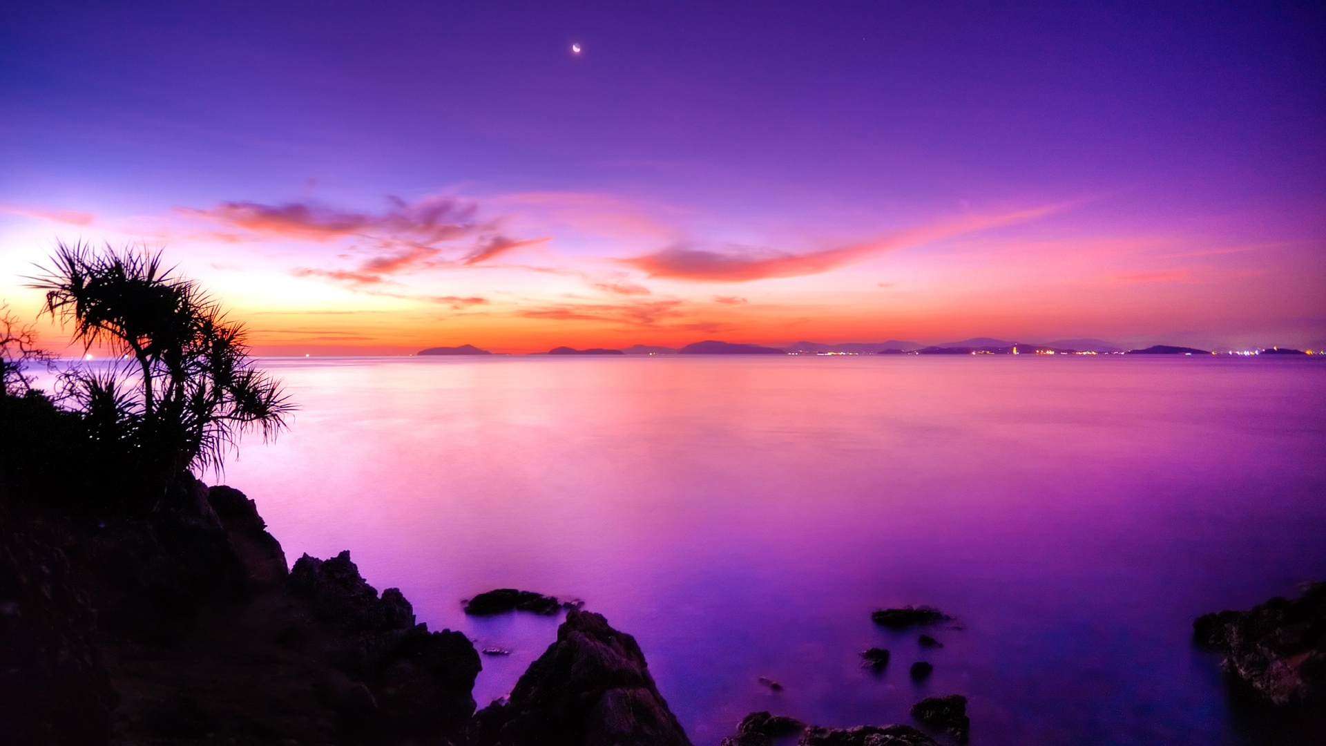 Sunset Moon wallpaper download