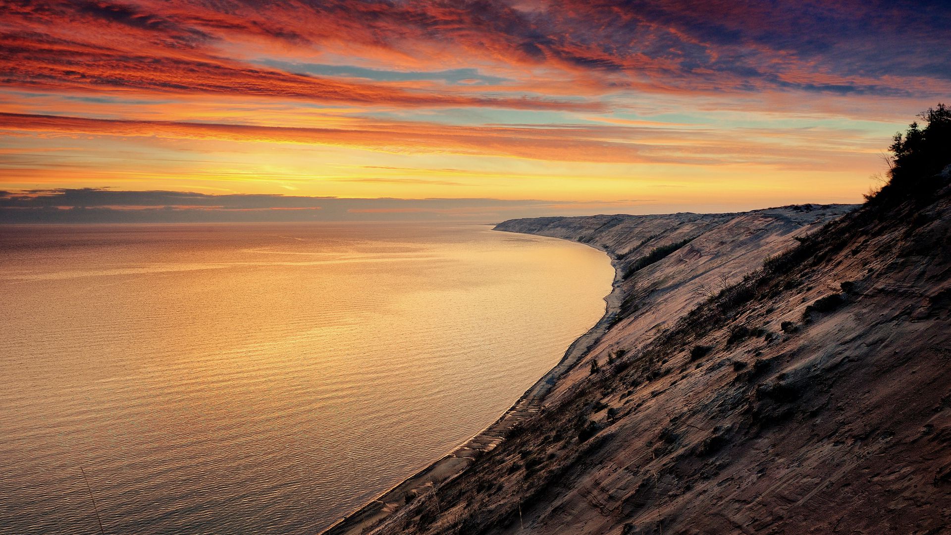 Superior Dawn at Grand Sable Dunes wallpaper download