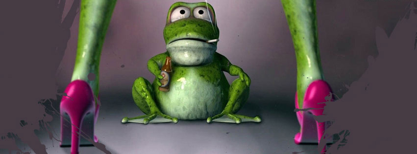 Funny Frog Facebook Cover wallpaper download