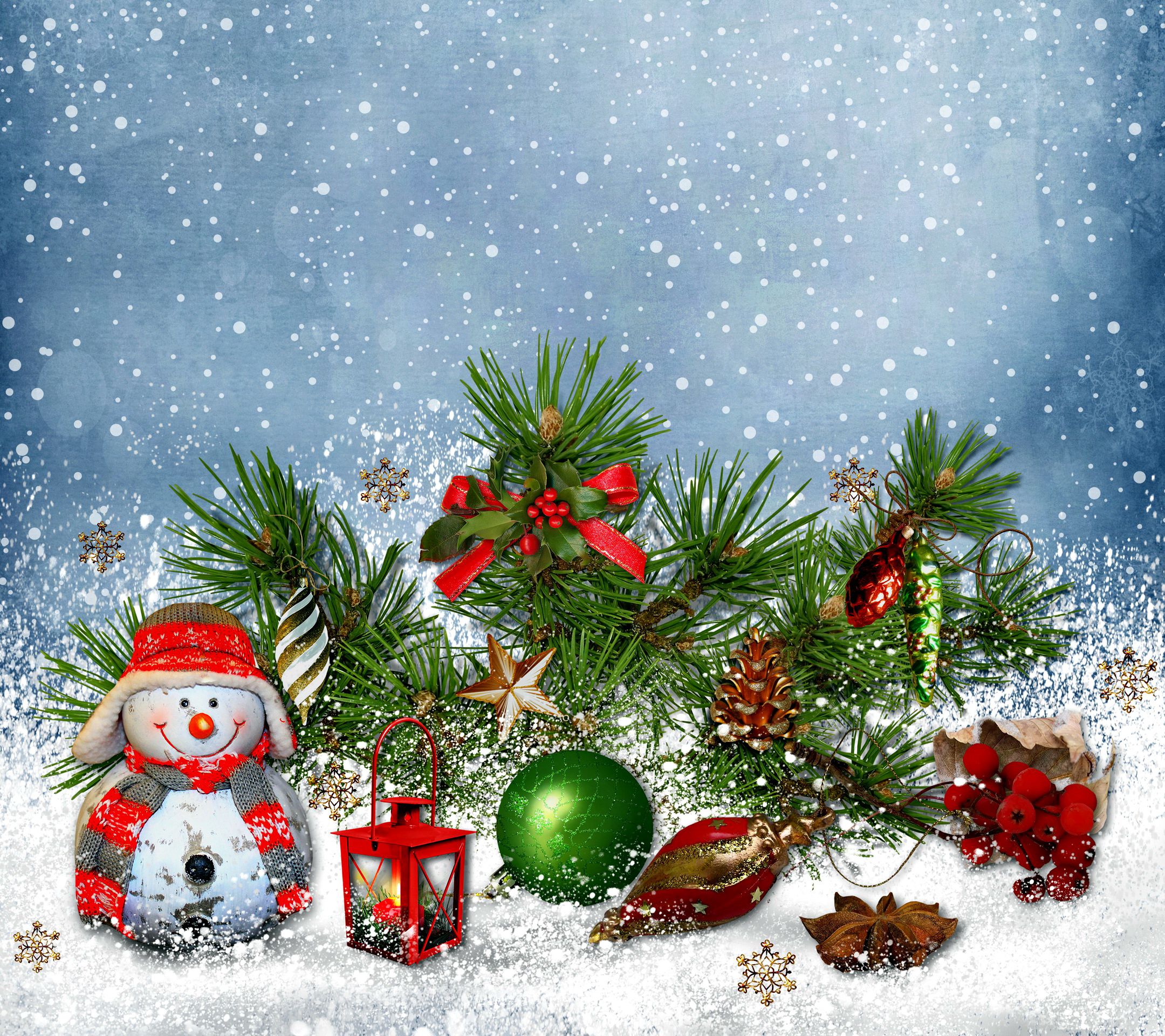 snowman and christmas wallpaper download