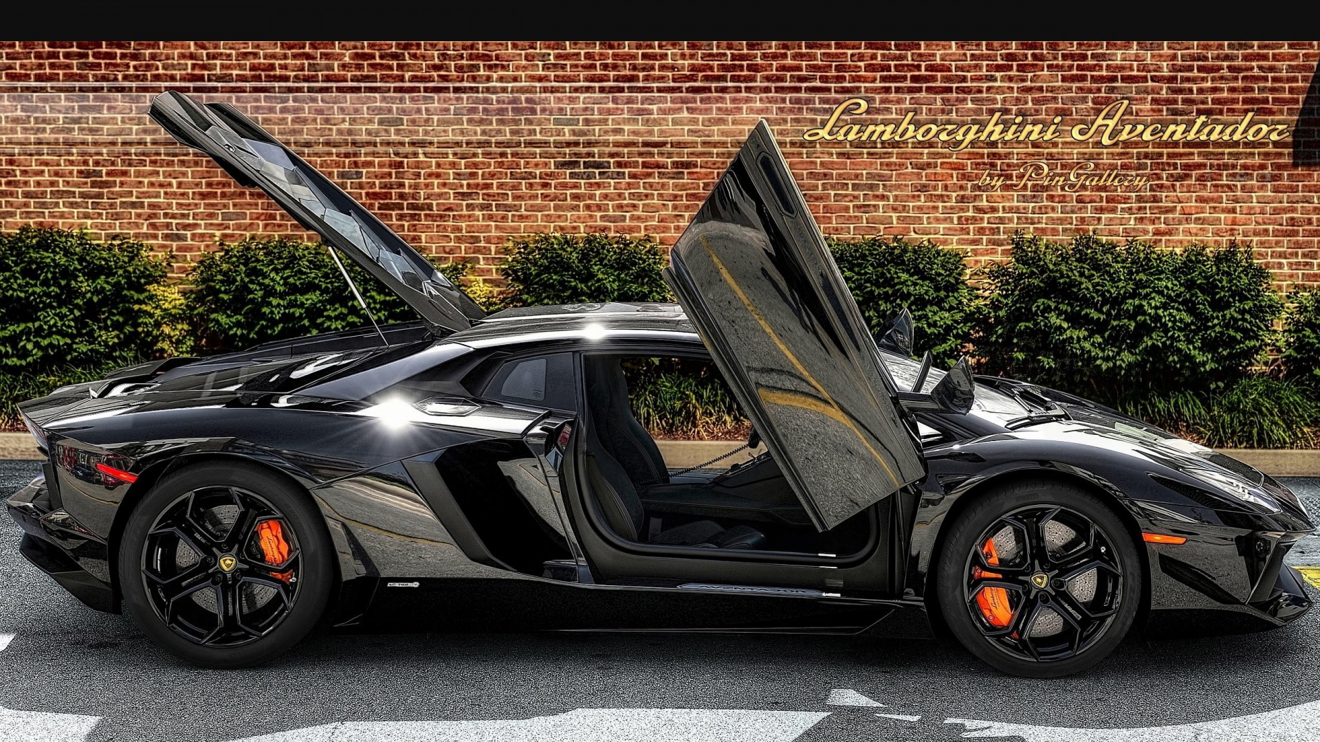 Black Lamborghini Aventador wallpaper download