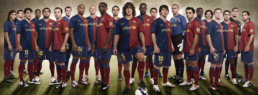 Barcelona FC Football Facebook Cover wallpaper download