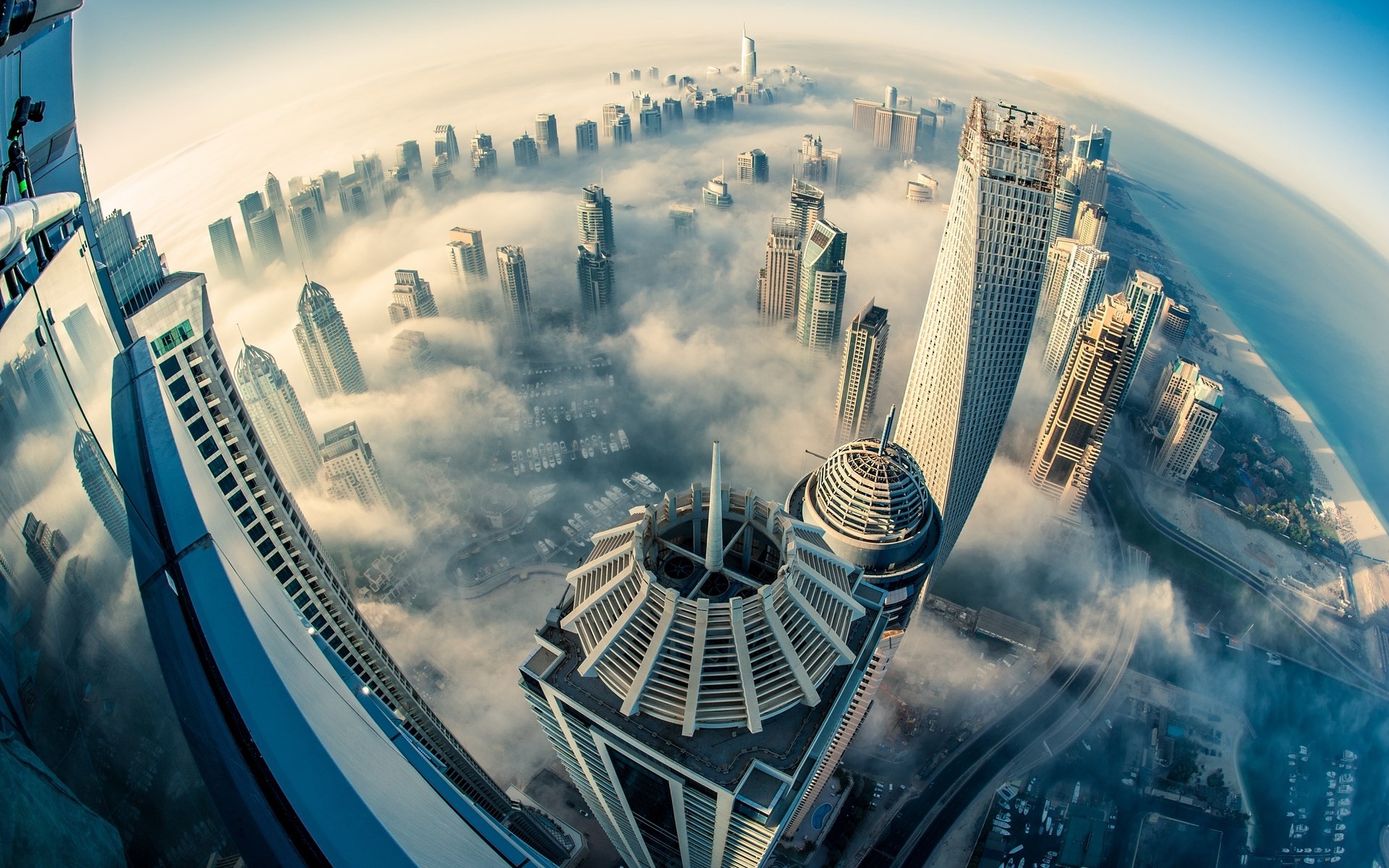 Fisheye Dubai wallpaper download