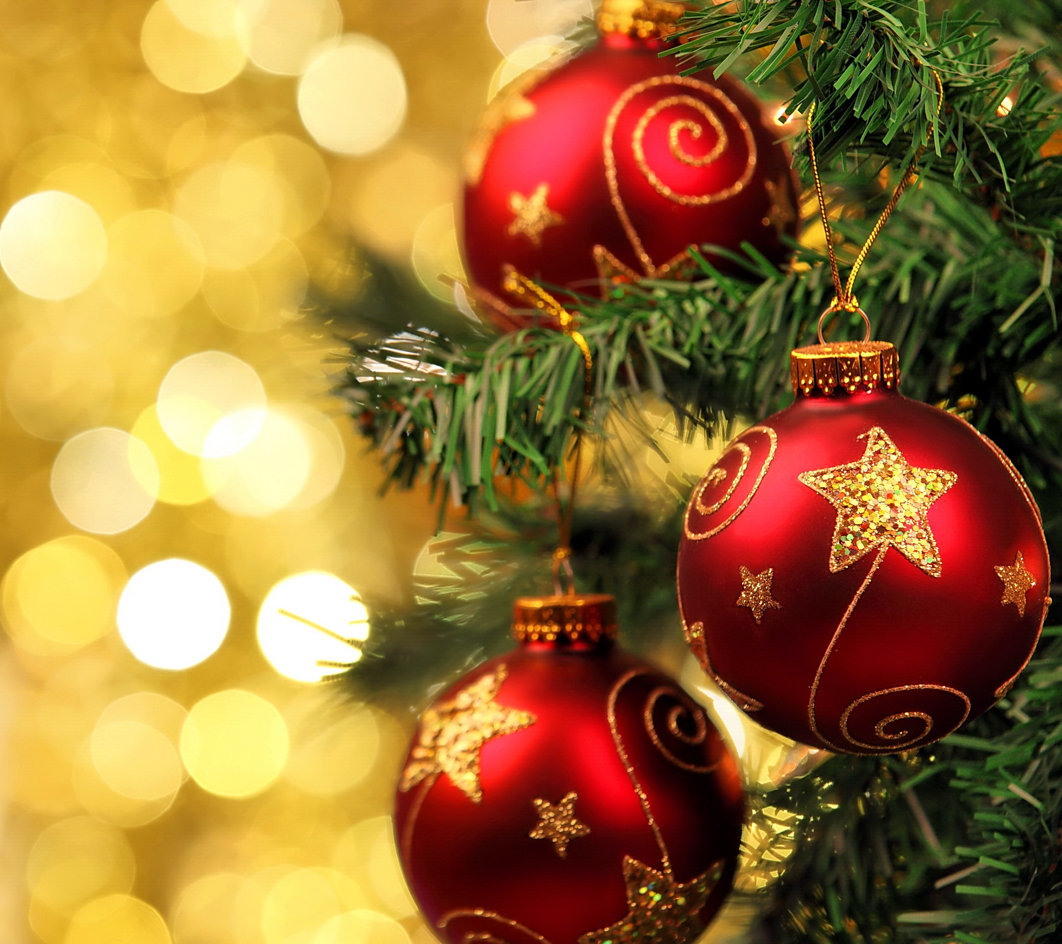 christmas balls wallpaper download