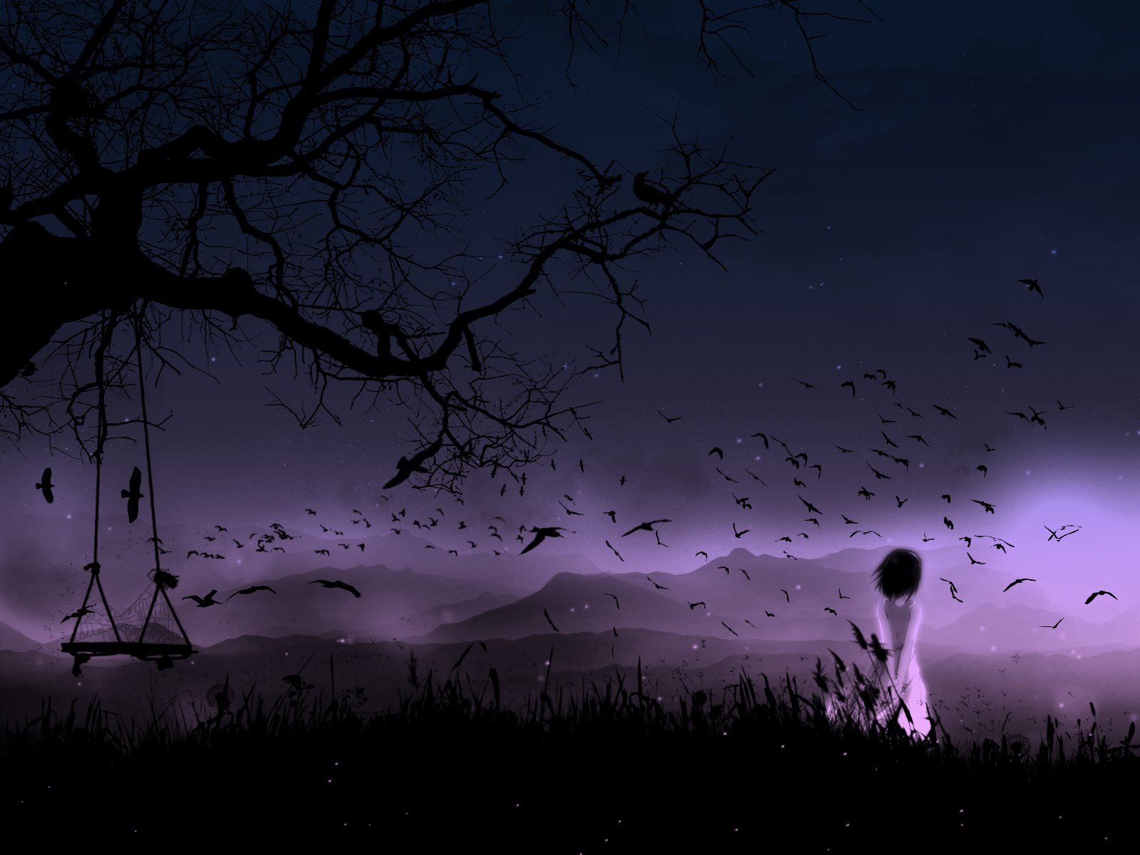 The Birds at Midnight wallpaper download