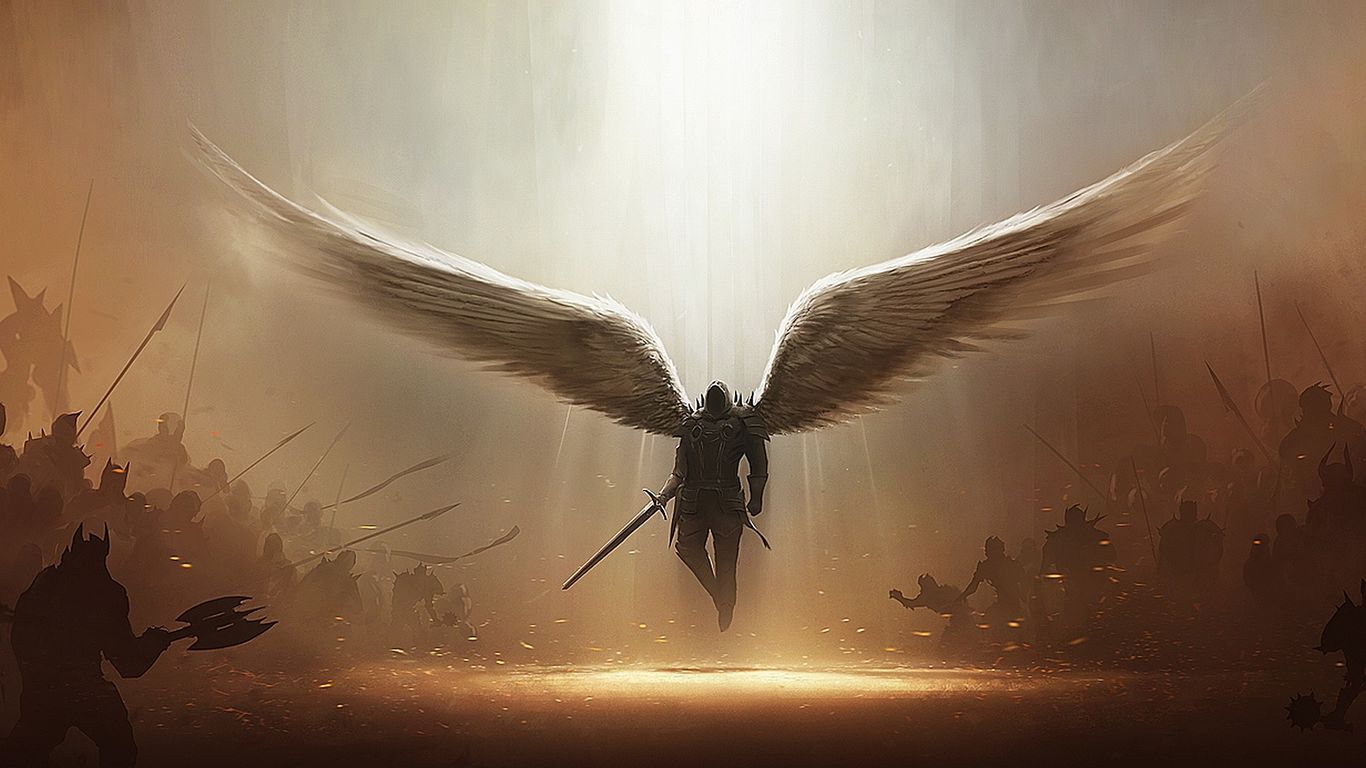 warrior angel wallpaper download