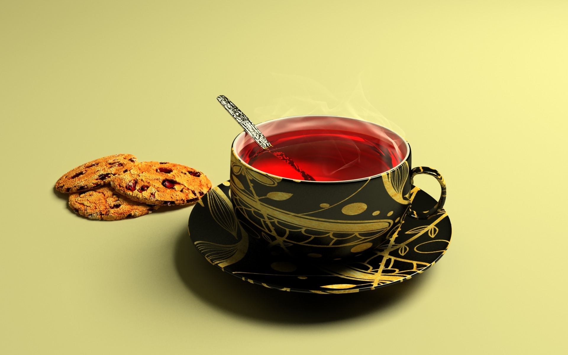 tea and cookies wallpaper download