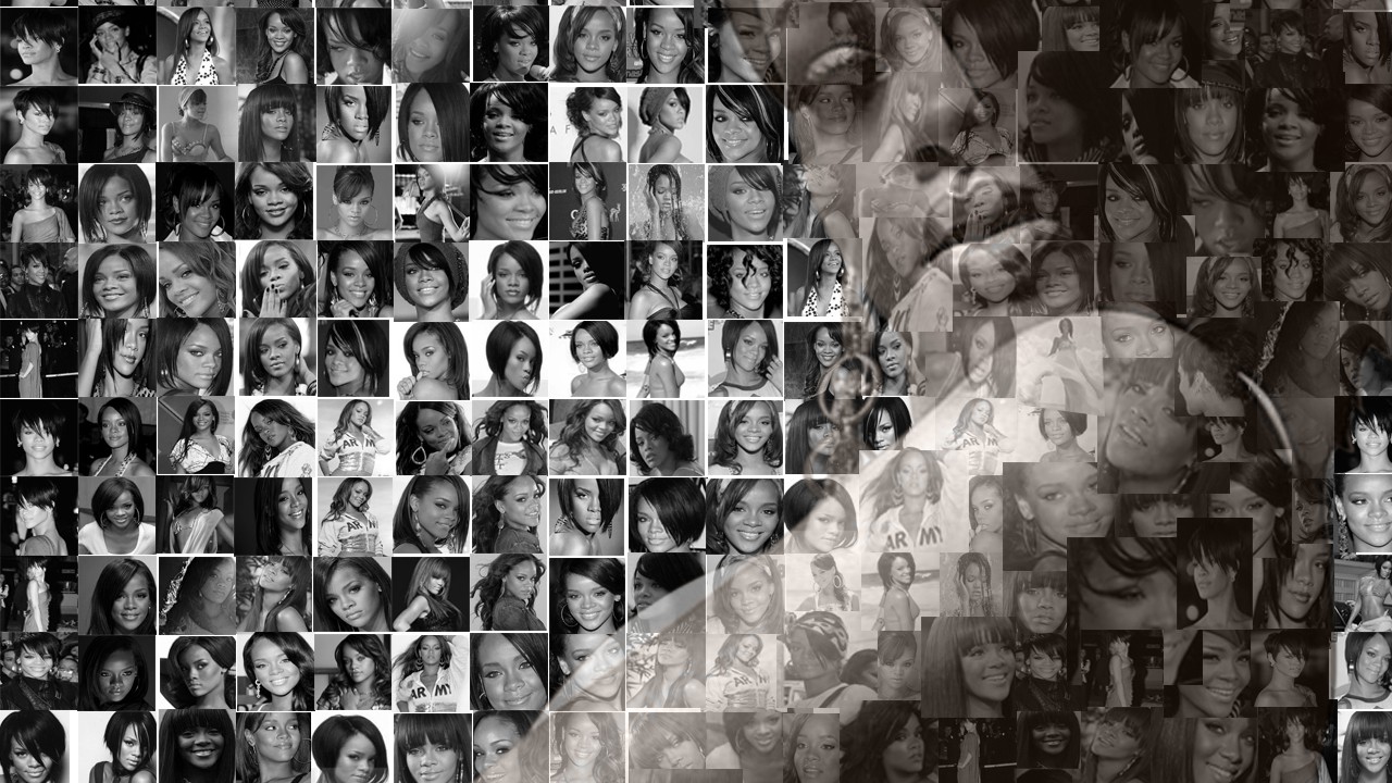 collage of rihanna wallpaper download