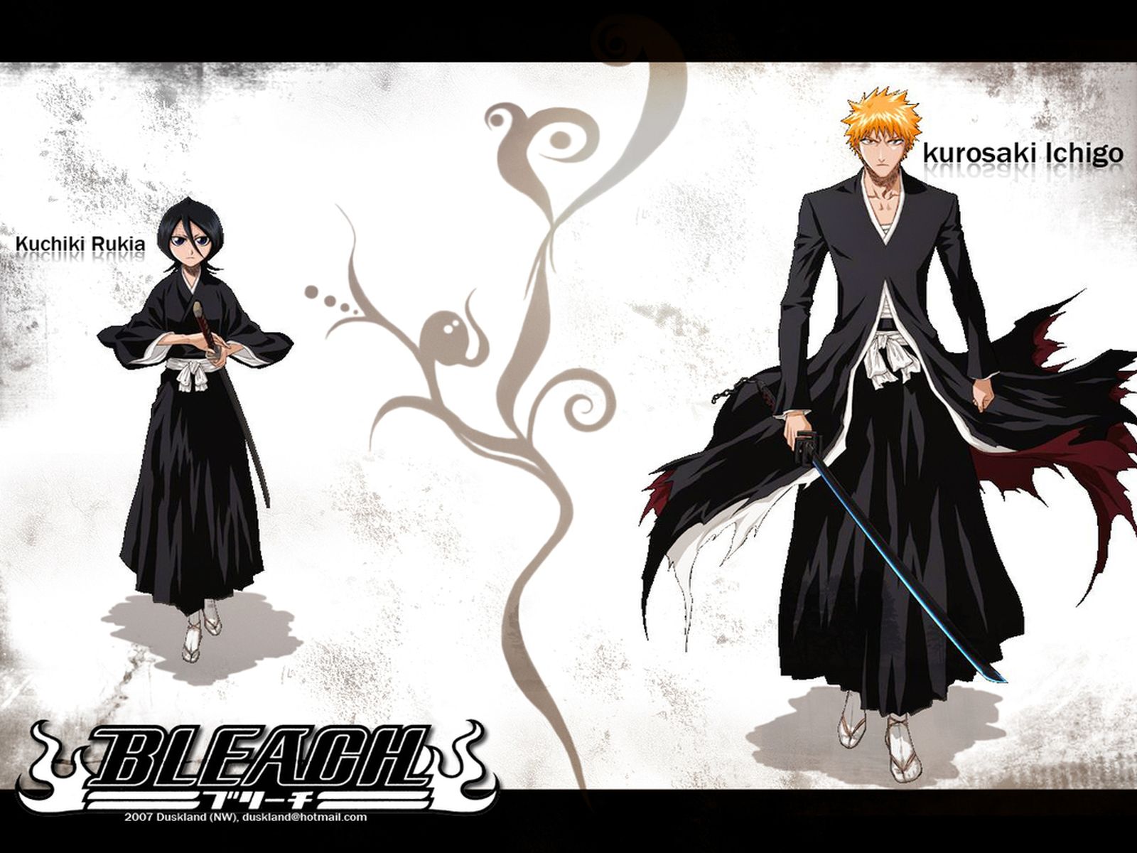 Kuchiki Rukia and Ichigo Kurosaki wallpaper download