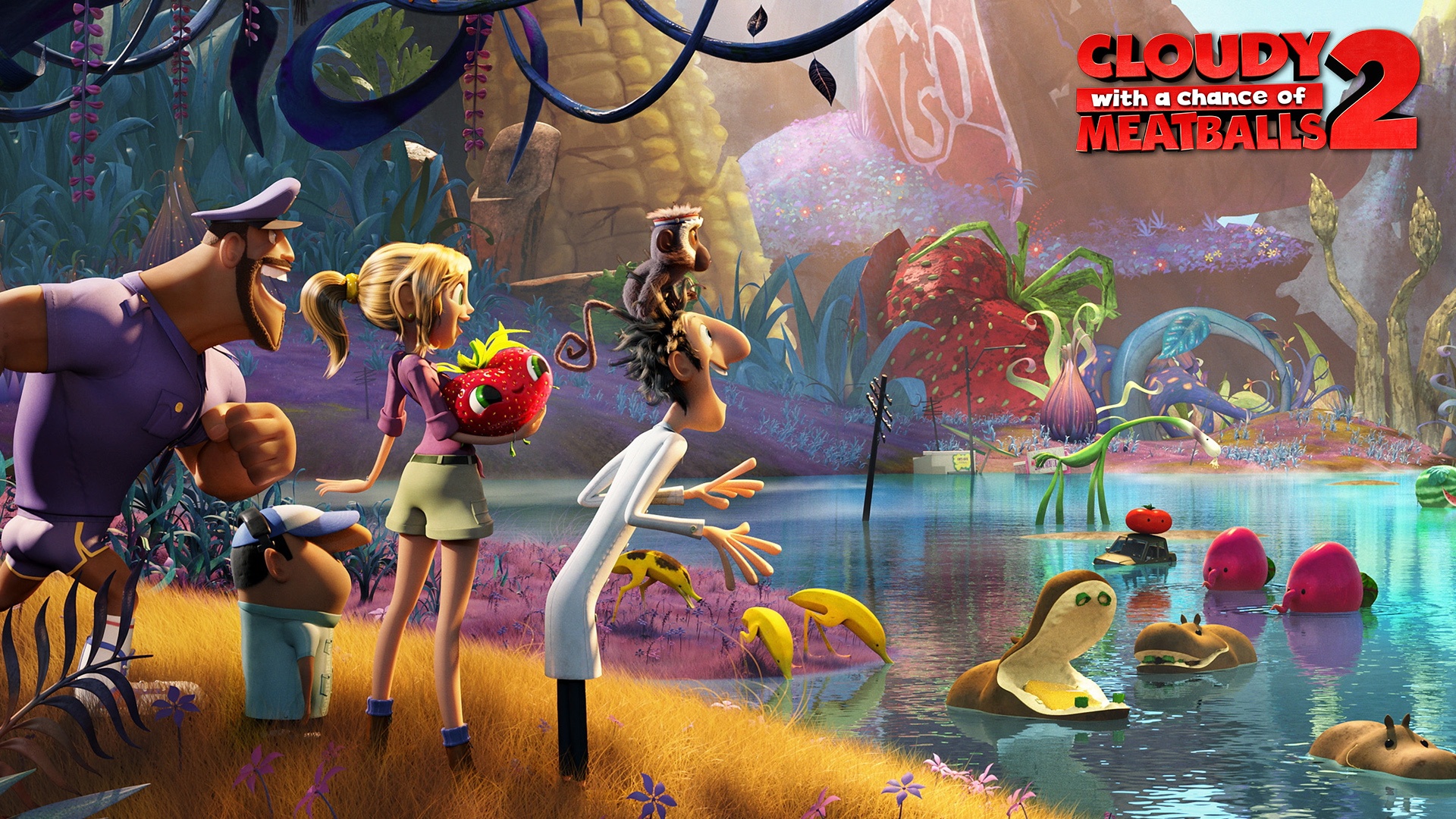 cloudy with a chance of meatballs 2 wallpaper download