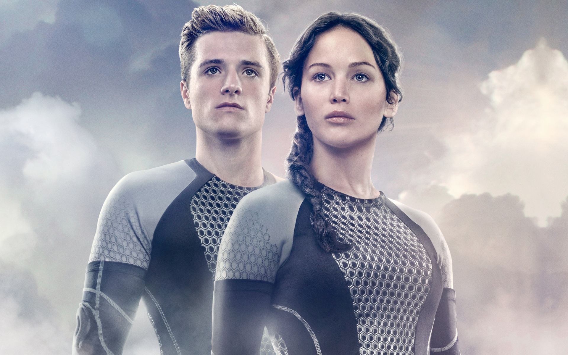 peeta katniss in the hunger games - catching fire wallpaper download