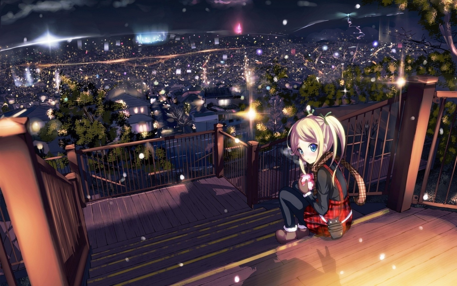 lonely anime girl wallpaper download