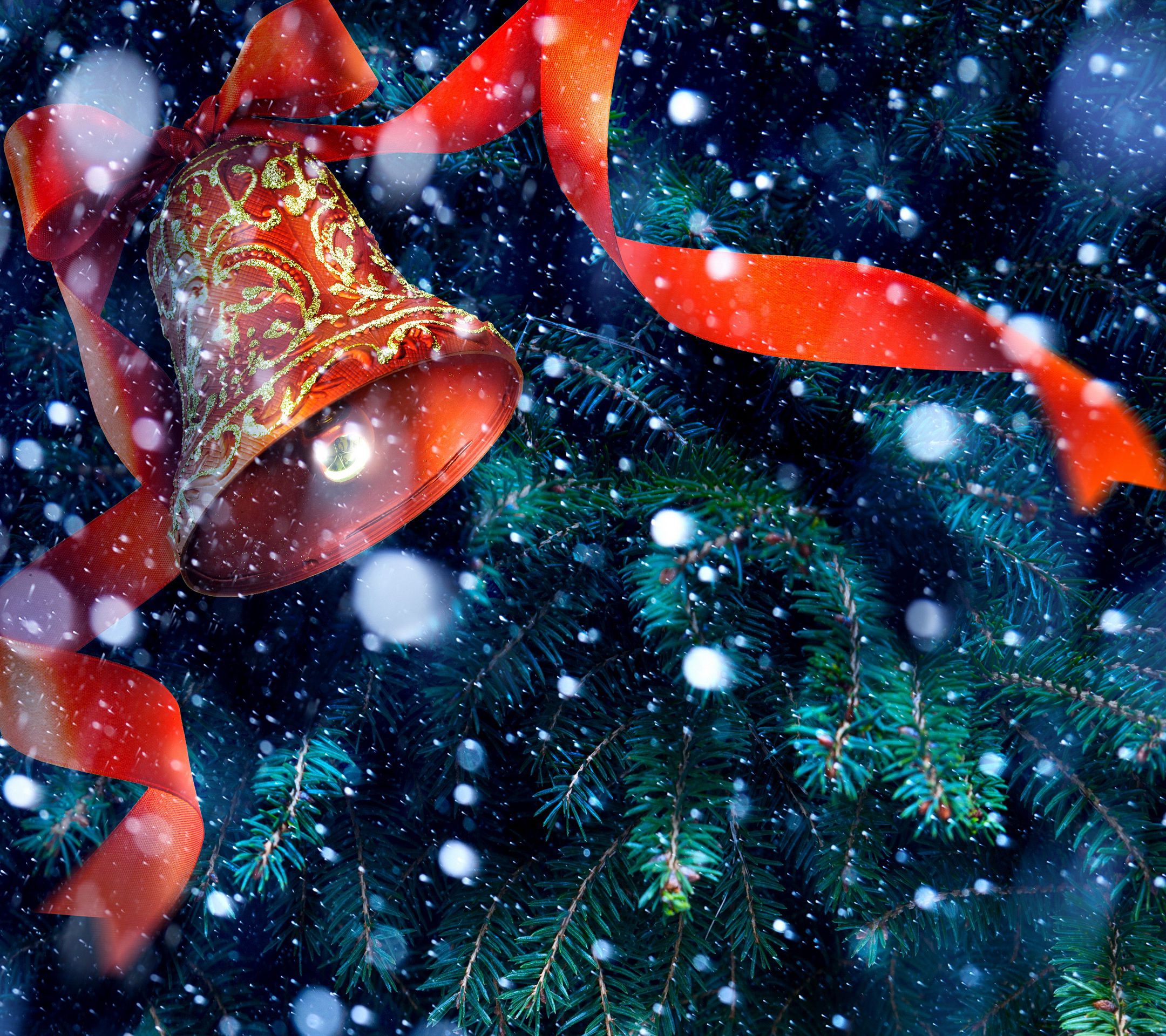 christmas bell wallpaper download