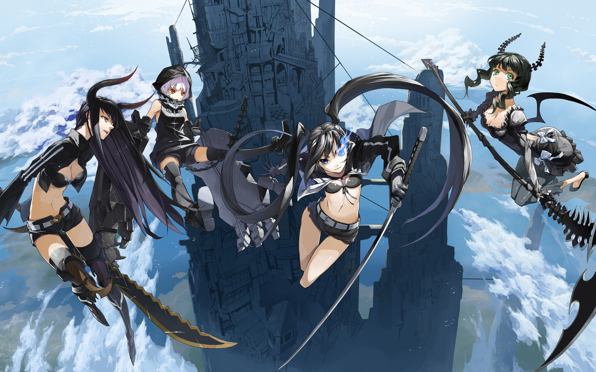 black rock shooter girls wallpaper download