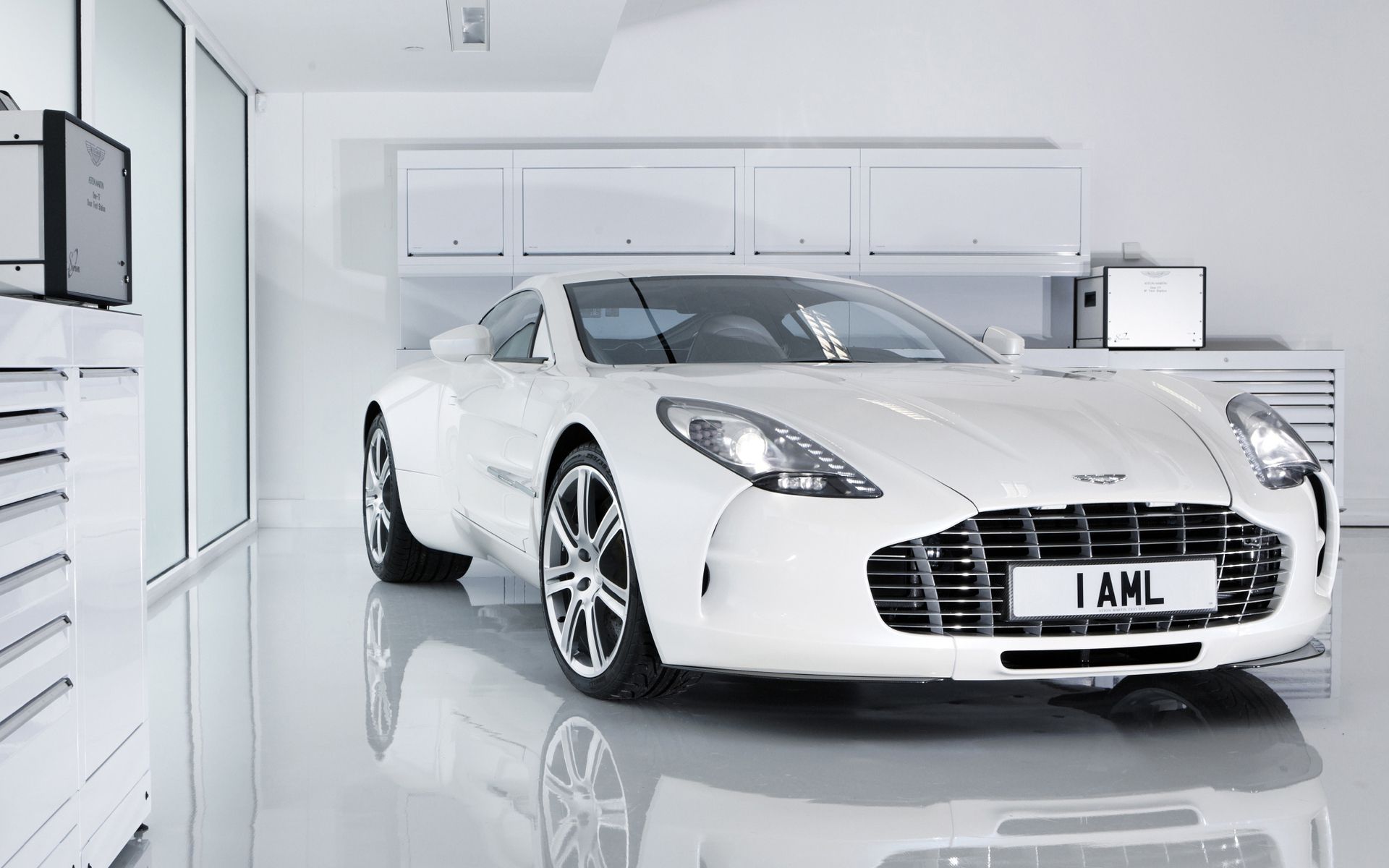 white aston martin one-77 wallpaper download