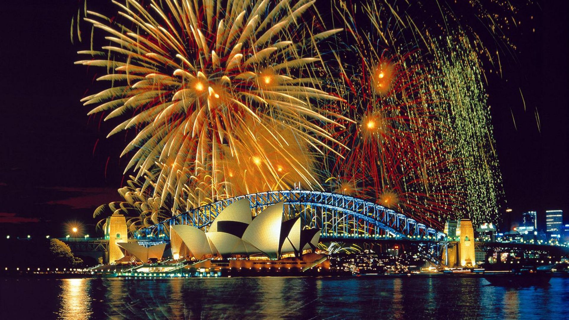 Sydney Harbour New Year's Eve Fireworks, Australia wallpaper download