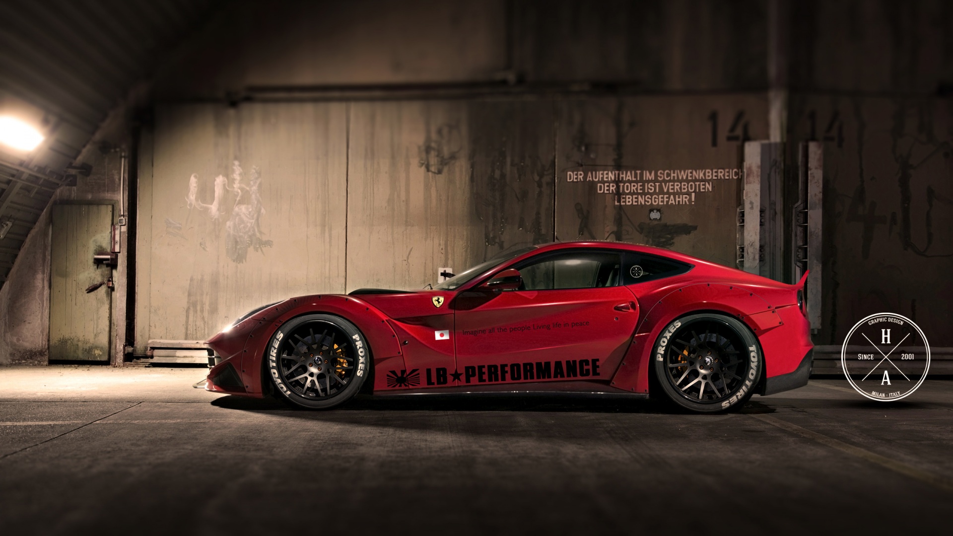 lb performance ferrari wallpaper download